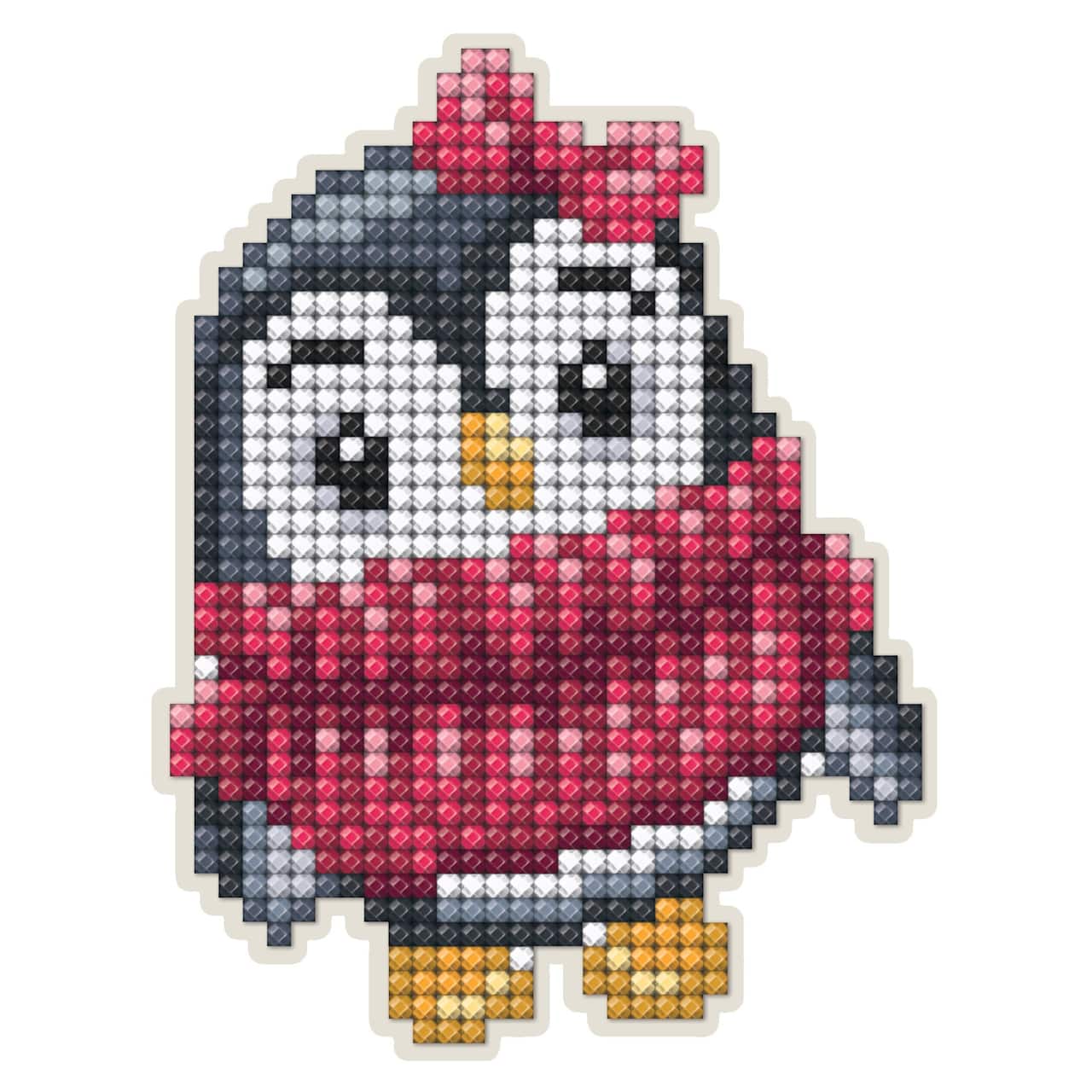 RTO Collection D'Art® Penguin With Sweater Beginner Diamond Painting Magnet Kit